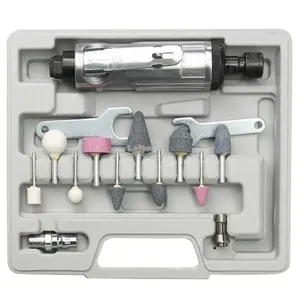 Kit Mini Pneumática Lixadeira Retífica Politriz 2839 com Esmerilhadeira, Acessórios e Maleta Preto Multicoisa da Paju Kit Mini Pneumática Lixadeira Retífica Politriz 2839 com Esmerilhadeira e Maleta Preto Multicoisa