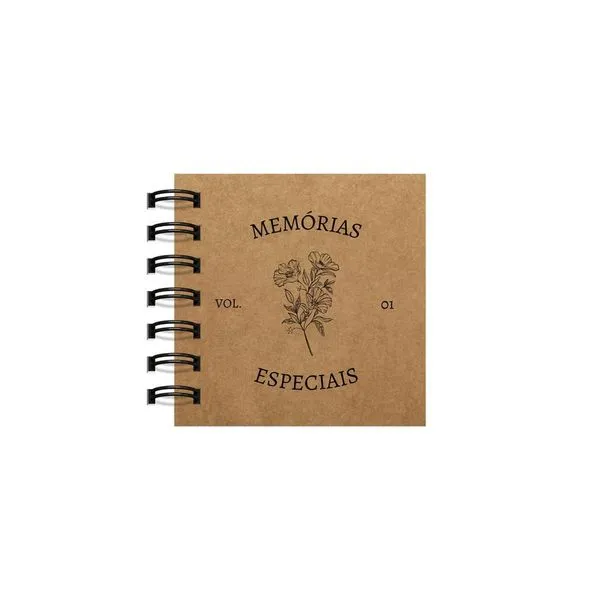 Scrapbook Álbum de Fotos OEM Memórias Especiais Capa Flexível Kraft 240g 20 Folhas 10x10cm Mini Preto Scrapbook Álbum de Fotos OEM Memórias Especiais Capa Kraft 240g 20 Folhas Mini 10x10cm Preto