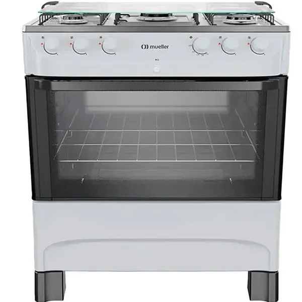 Fogão 5 Bocas Mueller MFI5BB 610000819 Branco Inox (MP)