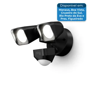Lampada De Segurança com Sensor de Movimento Ring Floodlight Preto A-BI