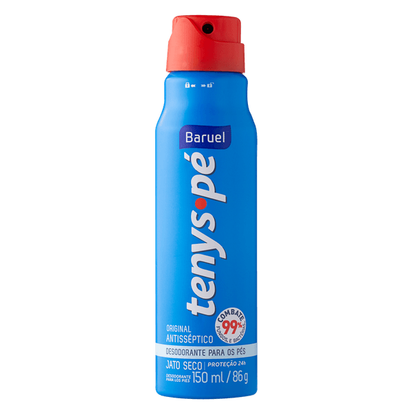Desodorante para os Pés Tenys Pé Baruel Jato Seco Tradicional Original 150ml