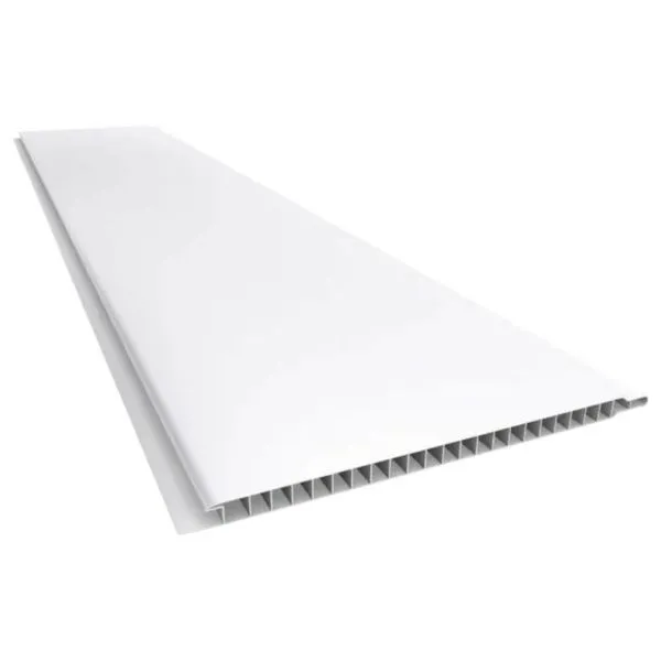 Forro PVC Liso Junta Seca Plasmeg 6 Metros 600X20X0,8cm Branco Peça 1,2m² (MP)