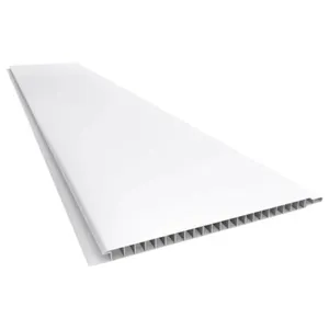 Forro PVC Liso Junta Seca Plasmeg 6 Metros 600X20X0,8cm Branco Peça 1,2m² (MP)