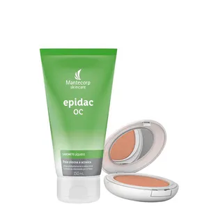 Kit Antioleosidade Mantecorp - Sabonete Líquido Facial 150ml + Protetor Solar em Pó Facial Fps 50 Morena 10g Kit