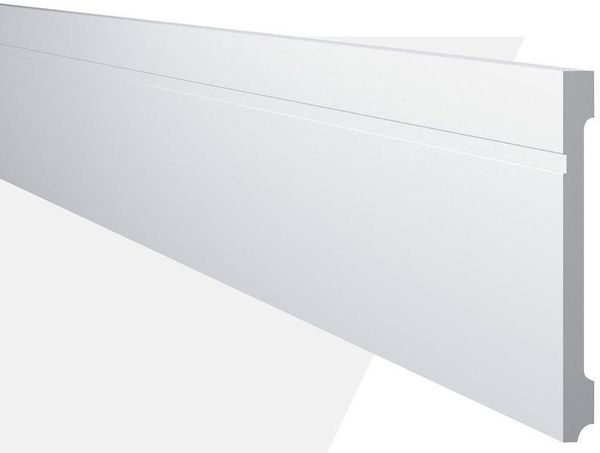 Rodapé de Poliestireno NMC Decor FB20 Branco 244x20x1,8cm