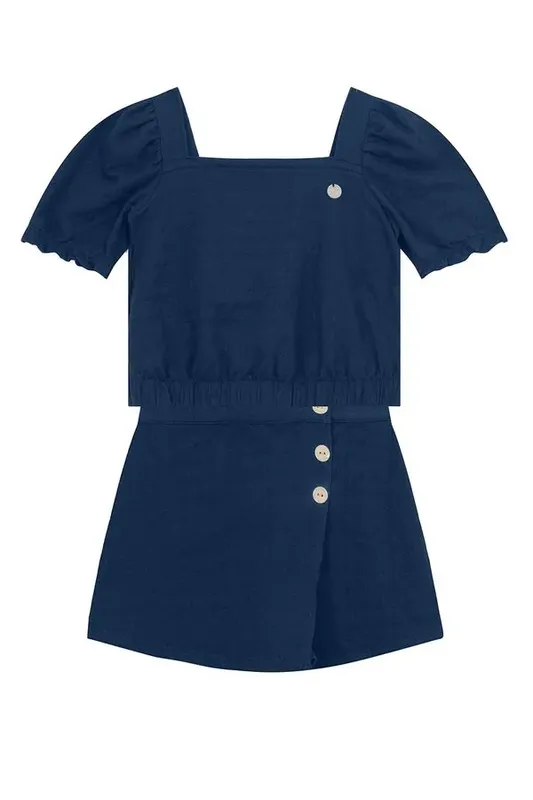 Conjunto infantil menina texturizado Mundi - 6