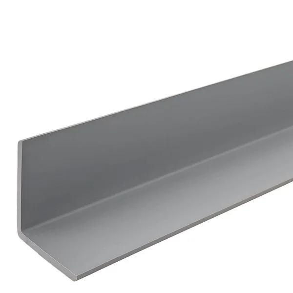 Perfil PVC Tipo L 6m Plasmeg Para Painel Ripado Cinza Lunar 216x16cm (MP)