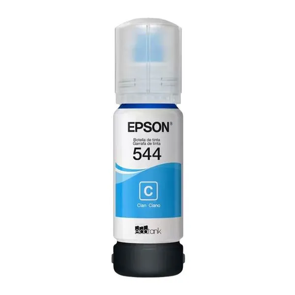 Refil de Tinta para Impressora Ecotank T544222 Ciano 65ml Alto Rendimento Epson Refil de Tinta Ecotank T544222 Ciano 65ml para Impressora Epson