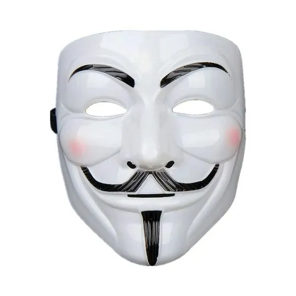 Máscara V Vingança Anonymous Temma Branco 100117 (MP)