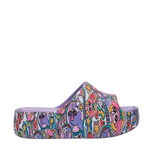 Melissa Free Platform Slide + Hello Kitty And Friends Lilás Amarelo 37874-35