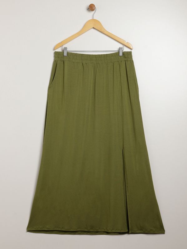 Saia Longa Autentique Plus Size Feminino VERDE G4