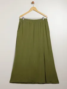 Saia Longa Autentique Plus Size Feminino VERDE G4
