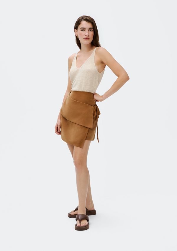 Saia Curta Envelope - Marrom G