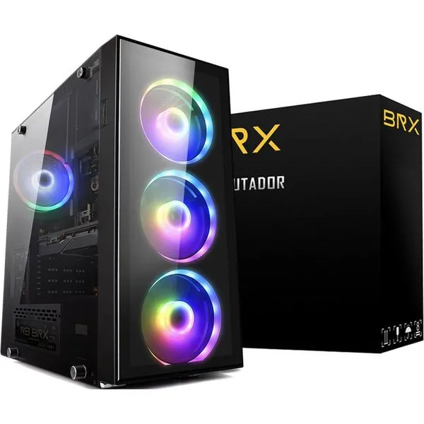 Desktop Gamer BRX i3 16GB RAM 480GB Preto GTX1650