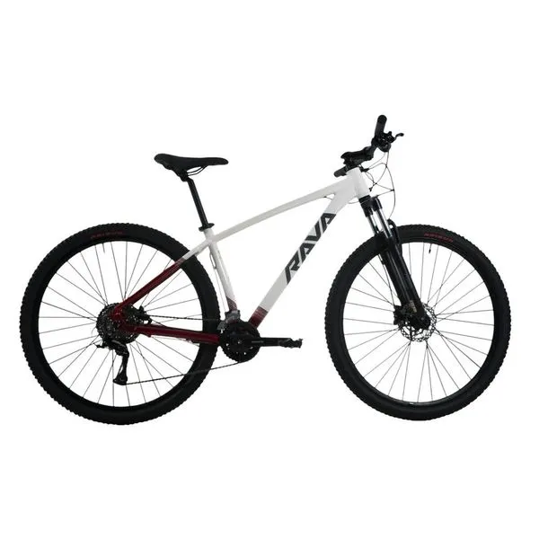 Bicicleta JPP Rava Rakan Aro 29 16 Velocidades Shimano Branco E Vermelho (MP)