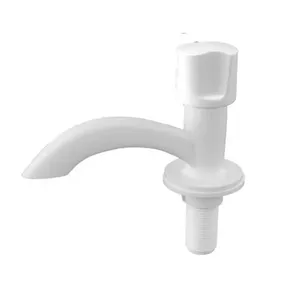 Torneira para Lavatório Mesa Fixa Tulipa com 1-4 de Volta em Plástico Abs Branco Socel Torneira para Lavatório Mesa Fixa Tulipa em Plástico Abs Branco Socel