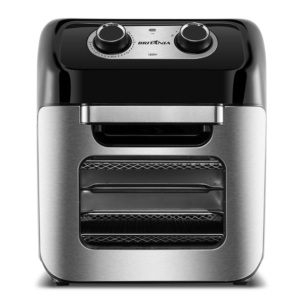 Air Fryer Oven Britânia Timer 1800W Controle de Temperatura 12 Litros Preto BFR2300P 220V