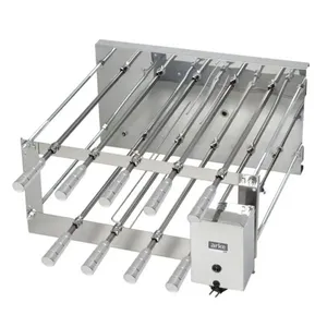 Churrasqueira Giratória Rotativa Aço Inox Crid 09 Espetos Bivolt