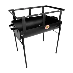 Churrasqueira Prática Chapa Aço Carbono 40x29cm Portátil Superleve Brassol Churrasqueira Prática Aço Carbono 40x29cm Portátil Brassol
