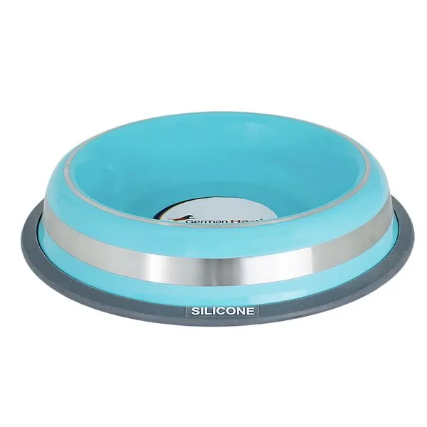 Comedouro Inox Prestige Azul G - GermanHart Azul - P7323
