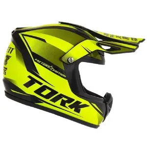 Mini Capacete para Enfeite e Decoração Cross Factory Edition Neon Amarelo Fluo Pro Tork Mini Capacete Cross Factory Edition para Decoração Neon Amarelo Fluo Pro Tork