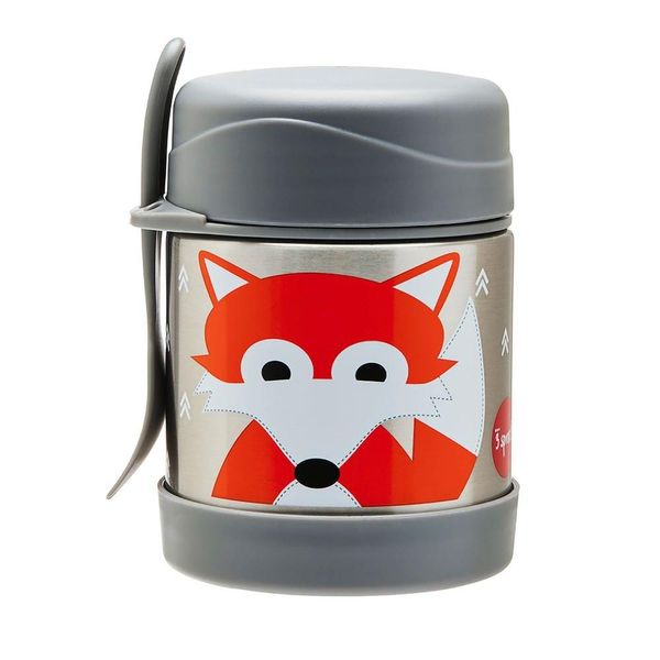 Pote Térmico Inox 3 Sprouts Com Talher Raposa Único