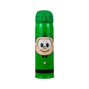 Garrafa Térmica Verde Cebolinha 400ml - Turma Da Mônica
