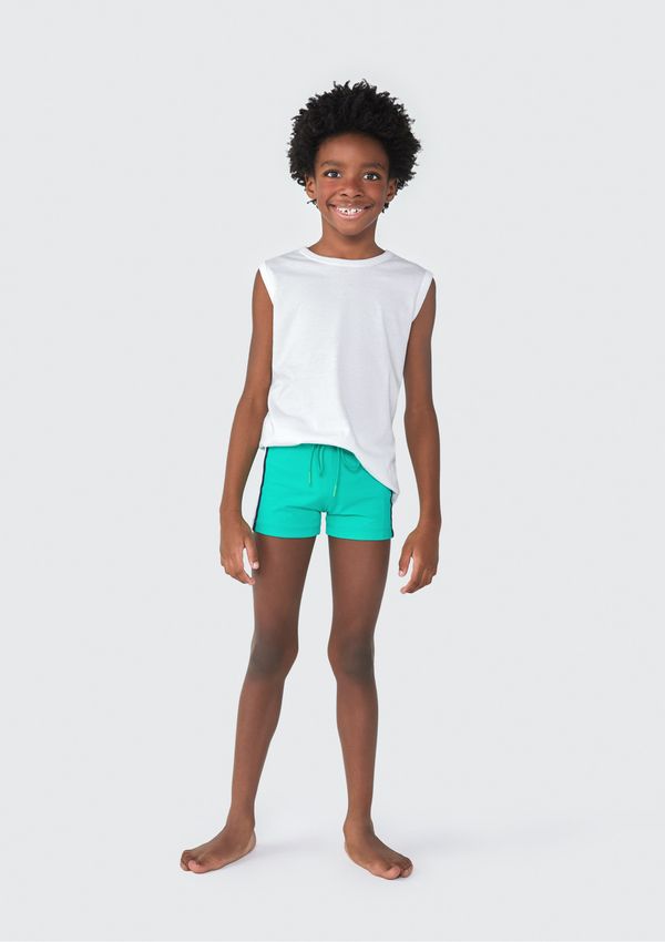 Sunga Infantil Box Com Proteção UV - Verde 002