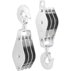 Cadernal Moitão 5/8” 1.200kg 80mm com 3 roldanas - VONDER