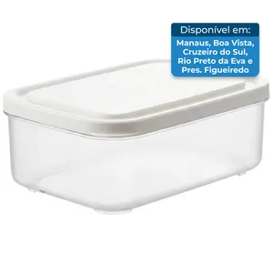 Pote Hermético Tao De Alimentos Frescos Para Geladeira Branco T-BI