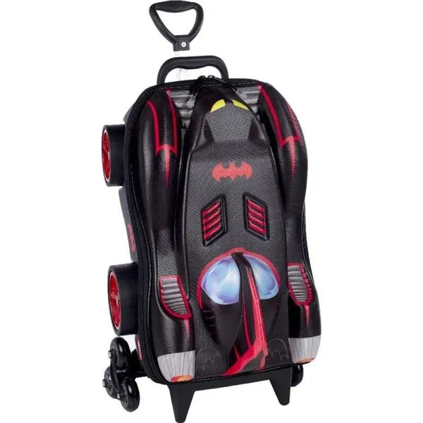 Mochila com Rodinhas Batman - Chrome Wheels 3805pm19 - Diplomata