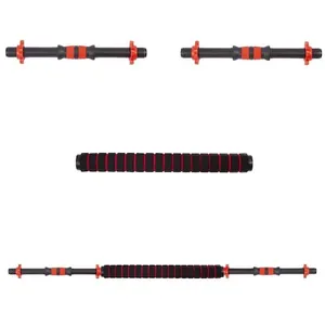 Barra Supino Halter com Rosca e Conector Yangfit Kit 2 em 1