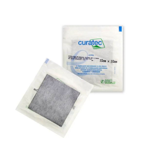 Curatec Carvao Ativado com Prata Plus 10cmX10 cm Unidade Único Único