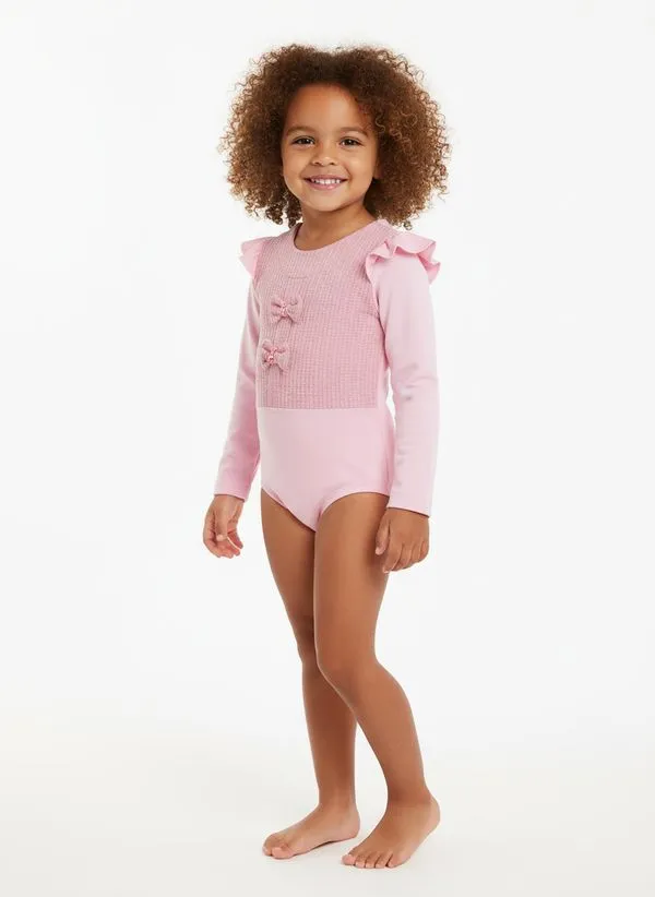 Body Infantil Para Menina - ROSA 4