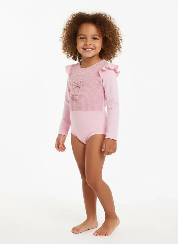 Body Infantil Para Menina - ROSA 4