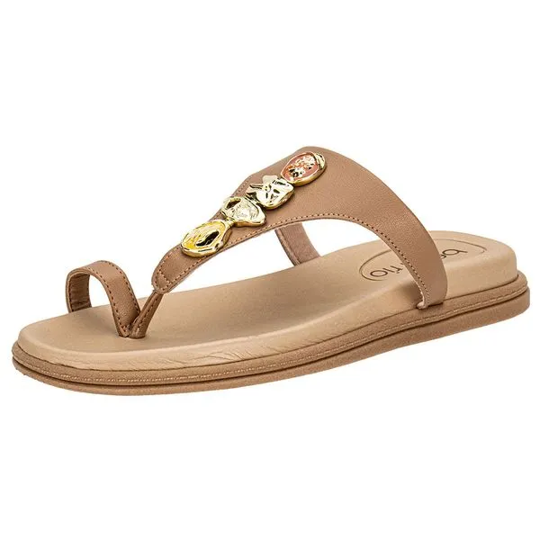 Tamanco Feminino Flat Beira Rio 8513119 BEGE 38