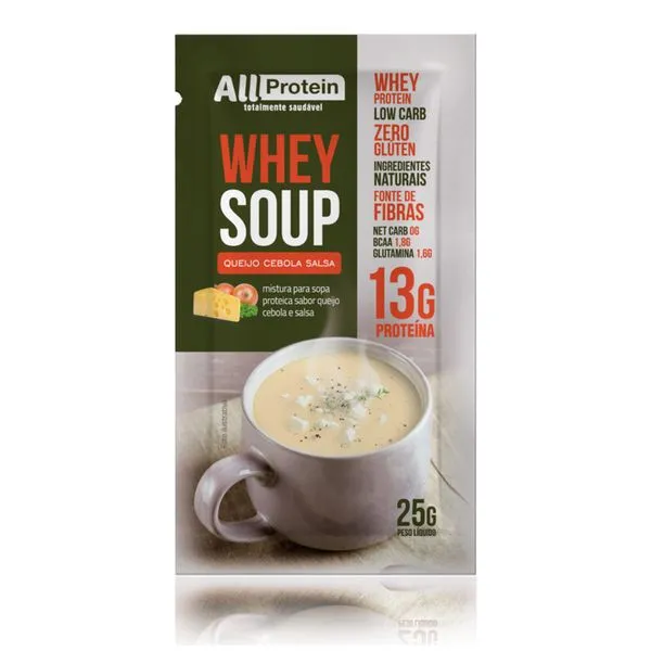 Whey Soup Queijo, Cebola E Salsa All Protein 25g
