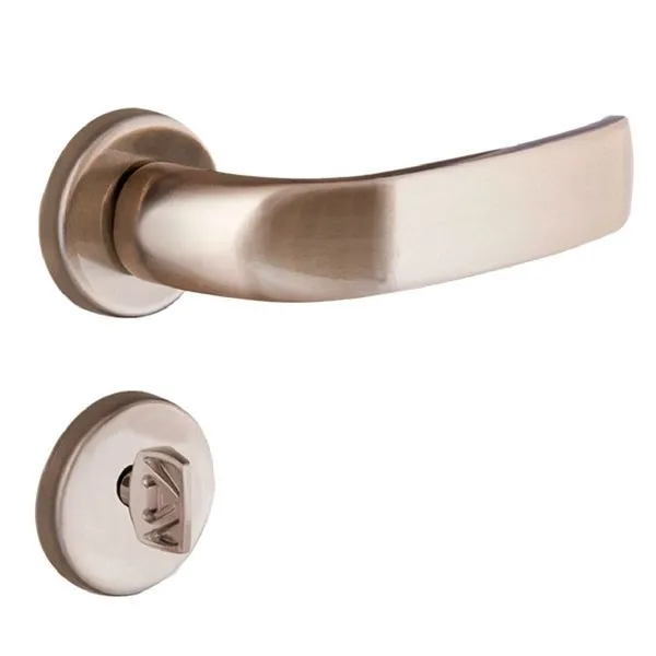 Fechadura Home Para Banheiro Bronze Latonado - 66246 - Aliança Fech. Home- Wc.4153 Bronze Latonado - 66246 - Aliança