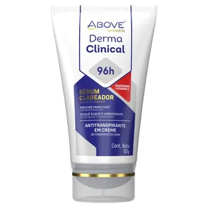 Antitranspirante Above Dermaclinical Women Sérum Clareador 96h 50g Antitranspirante em Creme Above Dermaclinical Women Sérum Clareador 96h 50g