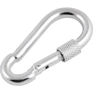 Mosquetão Galvanizado 6x60mm 120kg com Trava Roscada Uso Leve - VONDER