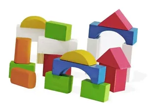 Carro de Blocos Coloridos - Wood Toys