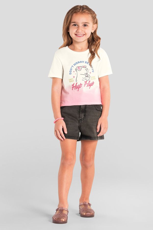 Blusa infantil menina brilhante de capivara Brandili - 8