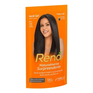 Gel Alisante Hene Rená Preto Café 180g