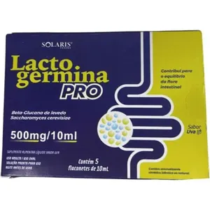 Lactogermina Pro 500mg 5 Flaconetes 10ml Cada Sabor Uva Solaris Pharma