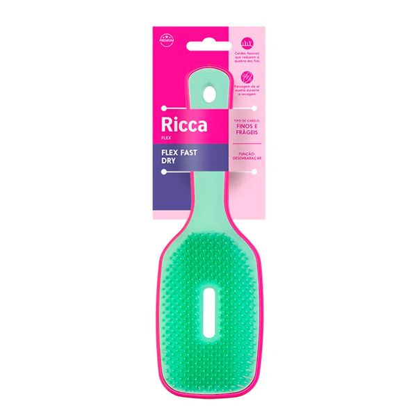Escova Ricca Flex Fast Dry Pink Cód. 971