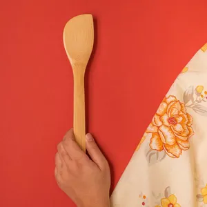 Espátula De Bambu Reta 30cm Mozcada
