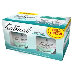Kit Teatrical Creme Facial Hidratante 100g 2 Unidades