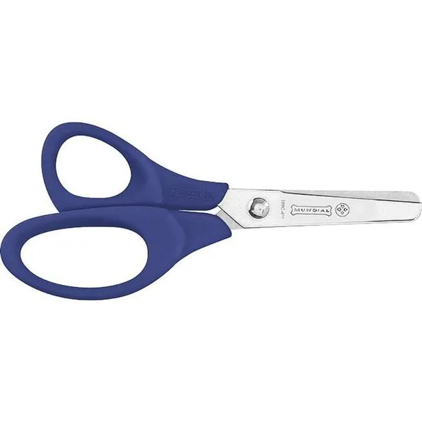 Tesoura Escolar Mundial para Canhoto Cabo Plástico 12CM Caixa com 12 Unidades Preta Tesoura Escolar Mundial para Canhoto Cabo Plástico 12CM 12 Unidades Preta