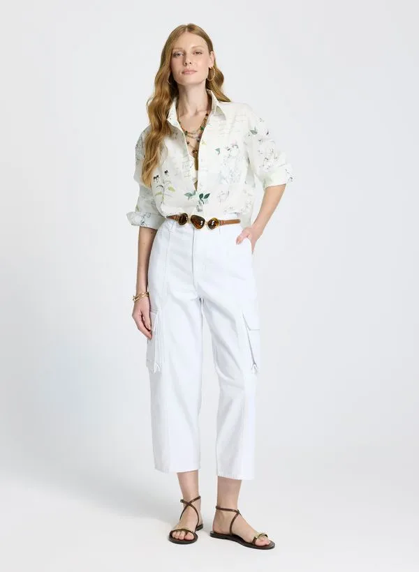 Calça Cargo Le Lis New Marina Sarja Feminina 50