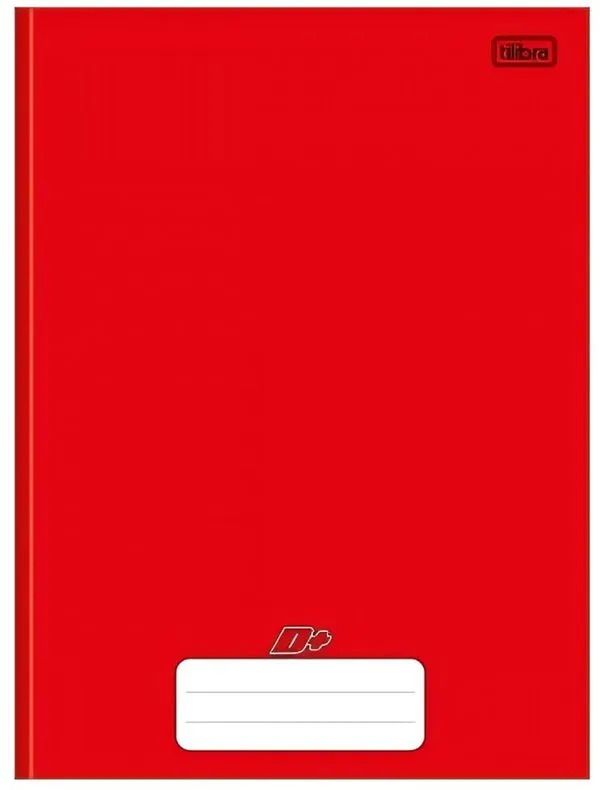 Caderno Brochuão 48 Folhas Vermelho D+